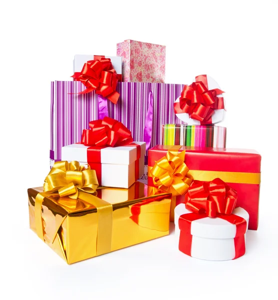 Heap of gift boxes — Stock Photo, Image
