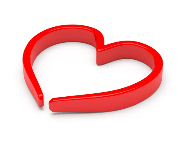 붉은 추상 심장 — 스톡 사진