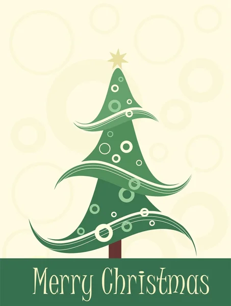 Art christmas tree card — Stock Photo, Image