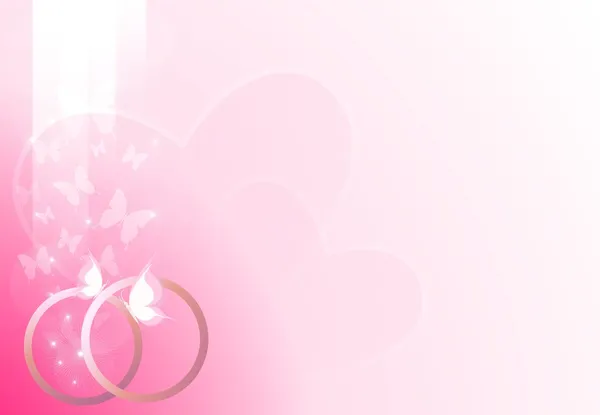 粉红色婚礼背景 — 图库照片