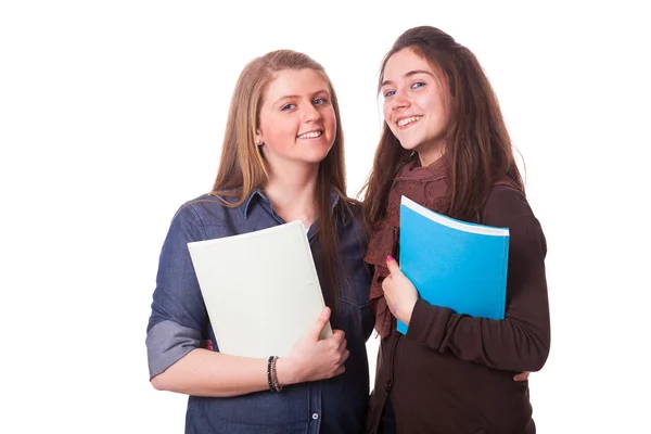 Two Female Teenage Students — Stock Photo, Image