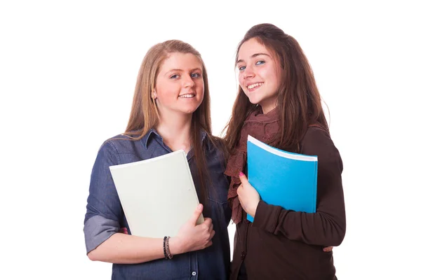 Två kvinnliga tonåriga elever — Stockfoto