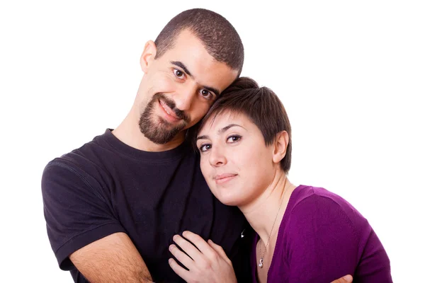 Glückliches kaukasisches Paar — Stockfoto