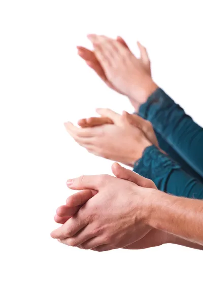 Человеческие руки хлопают — стоковое фото
