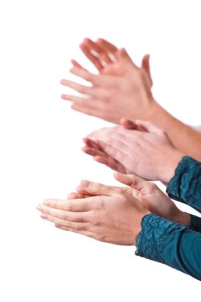 Mänskliga händer klappar — Stockfoto