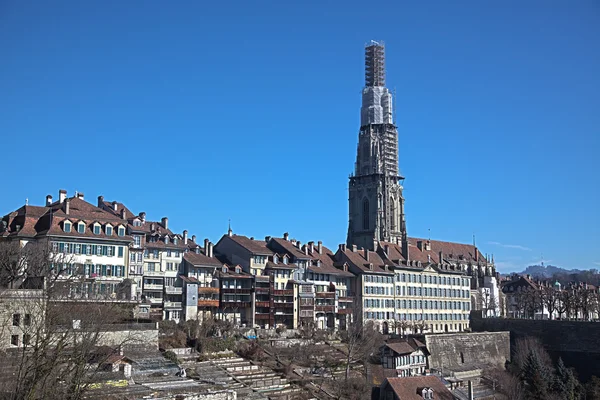 Città Vecchia di Berna con la Cattedrale — Foto Stock