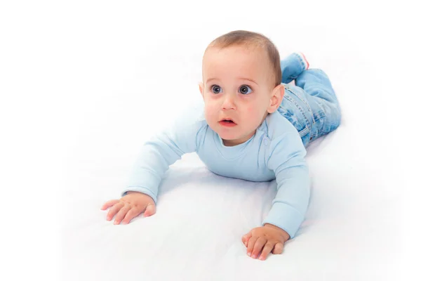 Little Child on the Bed — Stock Photo, Image