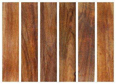 Collection of wood planks textures clipart