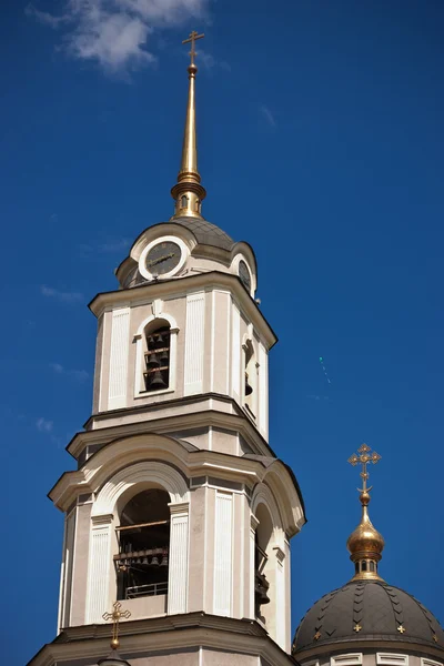 Campanario Iglesia Ortodoxa Rusa Donetsk Ucrania —  Fotos de Stock