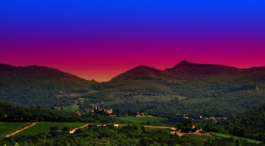 Tuscany Sunset clipart