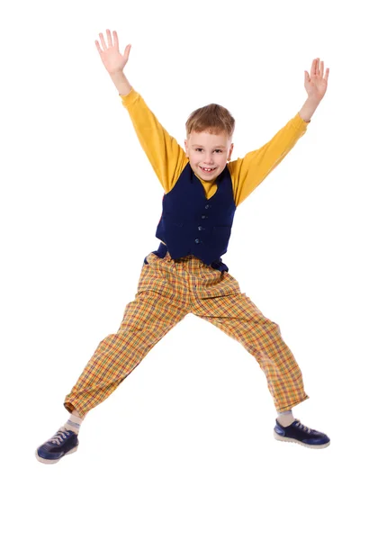 Saltar chico de la escuela —  Fotos de Stock
