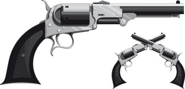 Cowboy revolver clipart