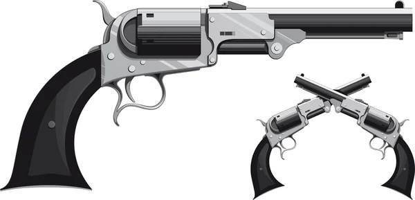 Cowboy revolver — Stock vektor