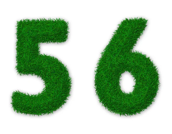 stock image Grassy numbers