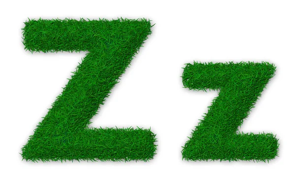 stock image Grassy letter Z