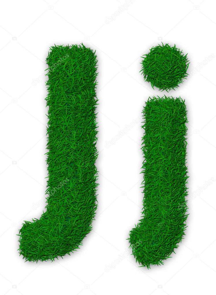 Grassy letter J Stock Photo by ©Goodday 8725066