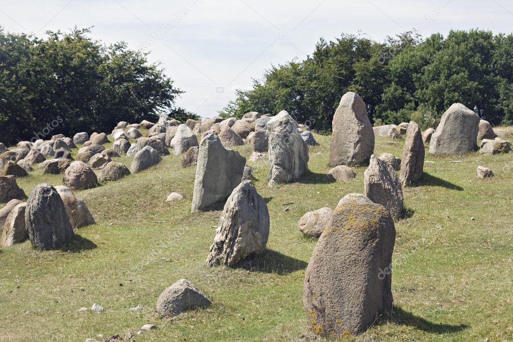 Stone viking graves