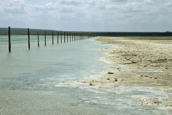 Соленое озеро Баскунчак — стоковое фото