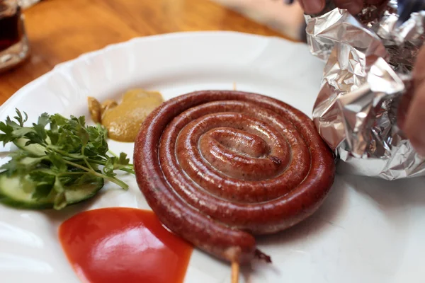 Sausage ring — Stock Photo, Image