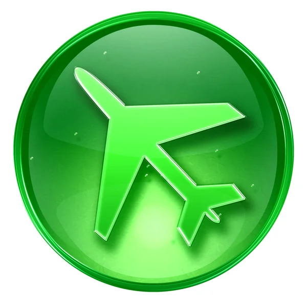 Information ikon green, isolerad på vit bakgrund. — Stockfoto