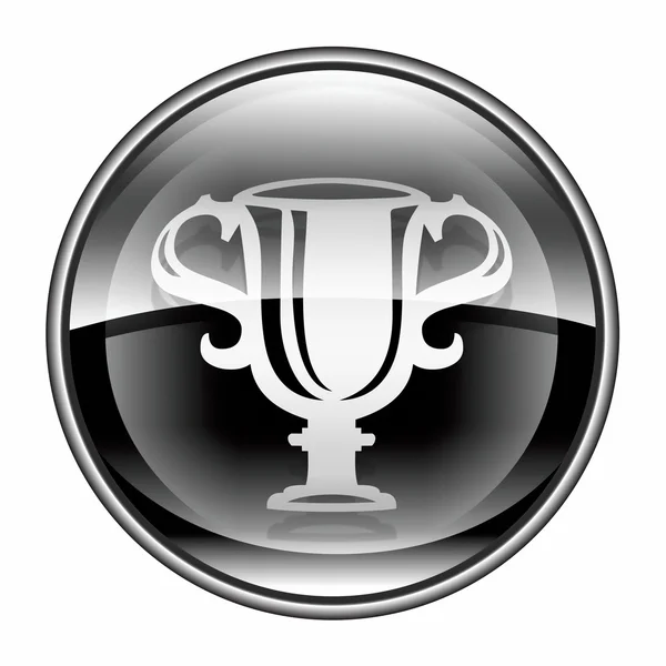 Icono de copa negro, aislado sobre fondo blanco . —  Fotos de Stock
