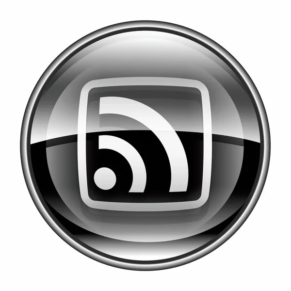 Wi-fi ikona czarnej, na białym tle na białym tle — Zdjęcie stockowe