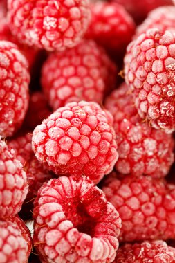 Frozen raspberries clipart