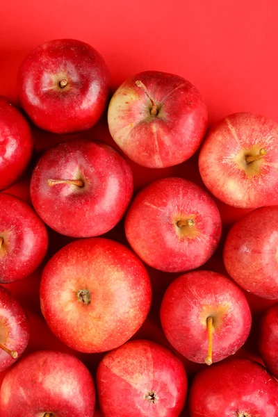 Fundo com maçãs vermelhas frescas — Fotografia de Stock