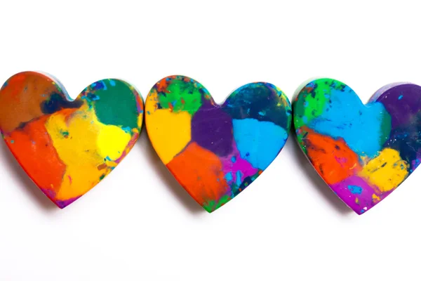 Color hearts — Stock Photo, Image