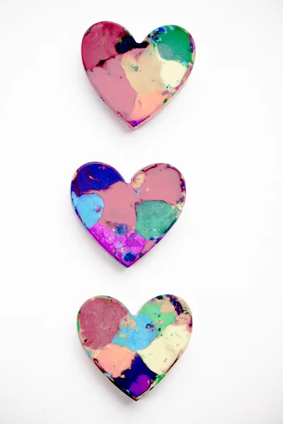 Värilliset sydämet — kuvapankkivalokuva