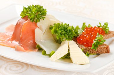 meze ile somon füme