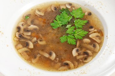 Mushroom soup clipart