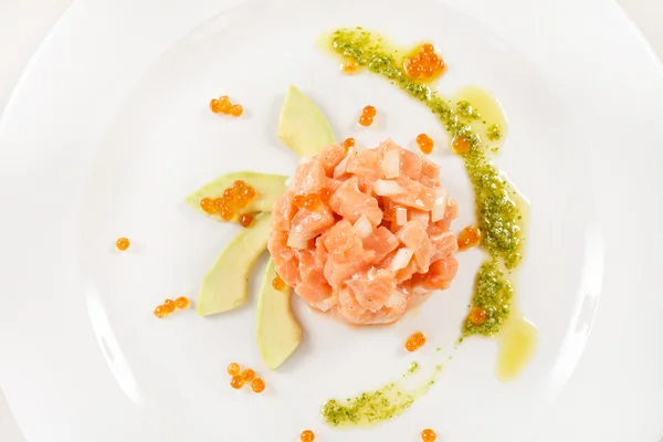 Appetizer with salmon — Stock Photo, Image