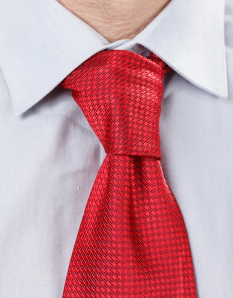 Affärsman med röd slips — Stockfoto