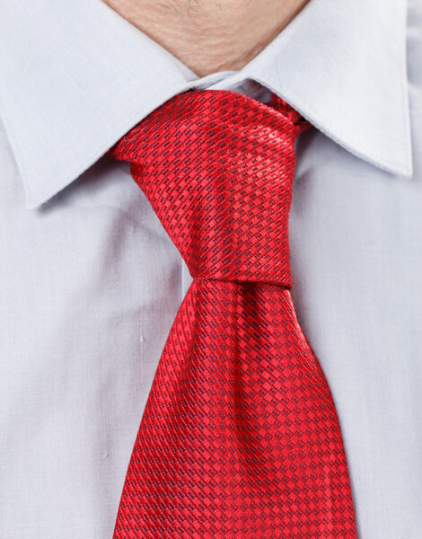 Businessman with red tie
