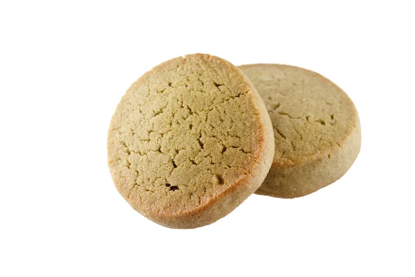 Chutné cookie s zelený čaj — Stock fotografie