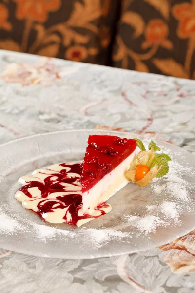 Cheesecake κεράσι — Φωτογραφία Αρχείου