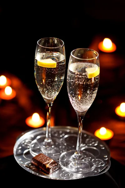 Fluiten van champagne — Stockfoto