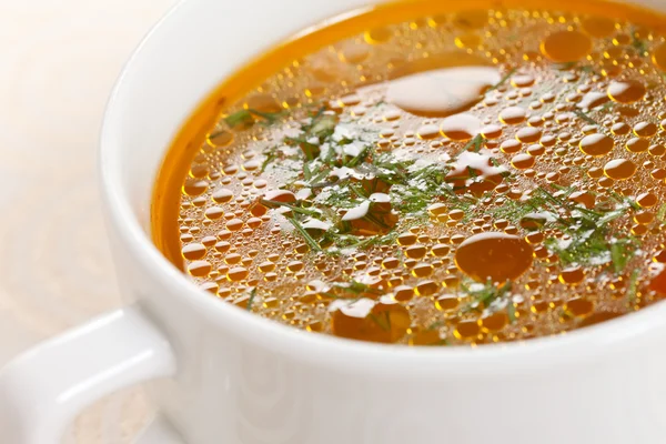 Свежий овощной суп — стоковое фото