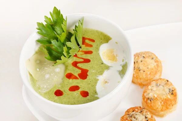 Zuppa di crema verde — Foto Stock