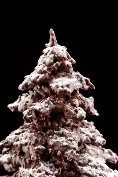 Σοκολάτα χριστουγεννιάτικο δέντρο — Φωτογραφία Αρχείου