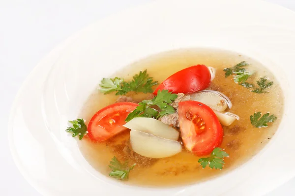 Supă de legume cu carne de vită — Fotografie, imagine de stoc