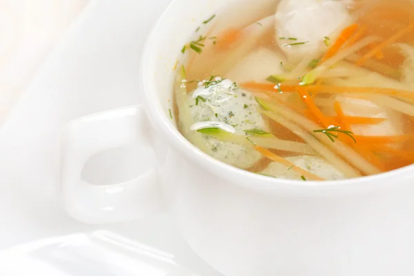 Sopa con albóndigas —  Fotos de Stock