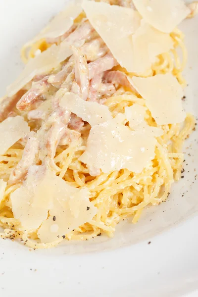 Tasty pasta with cheese — Stock Photo, Image
