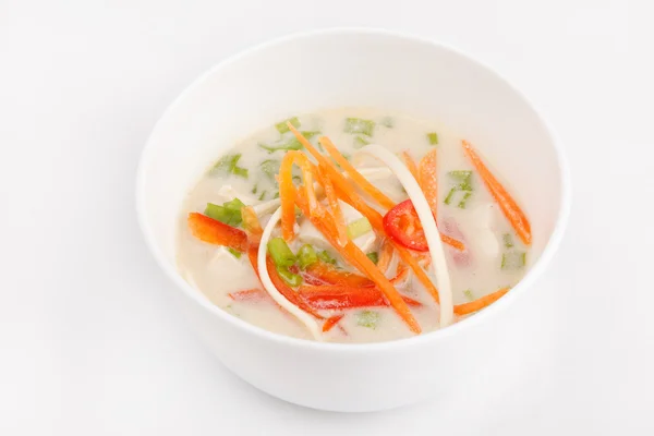 Suppe aus Kokosmilch und Gemüse — Stockfoto