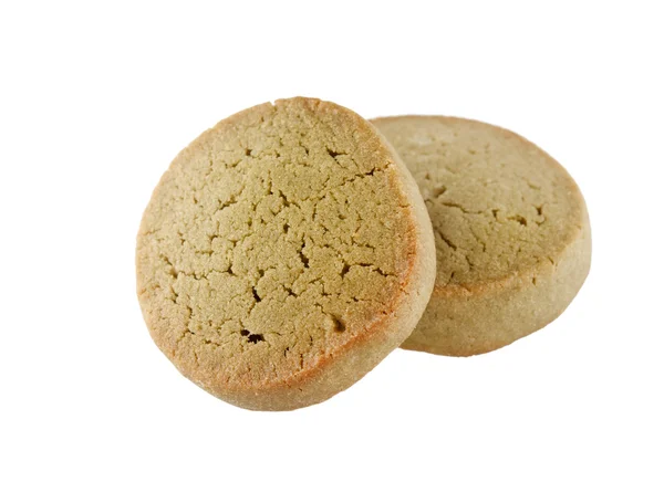 Smakelijke cookie met groene thee — Stockfoto