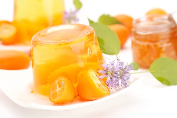 Orange jelly — Stock Photo, Image