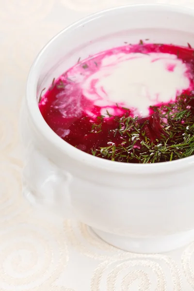 Zuppa rossa con erbe e spezie — Foto Stock