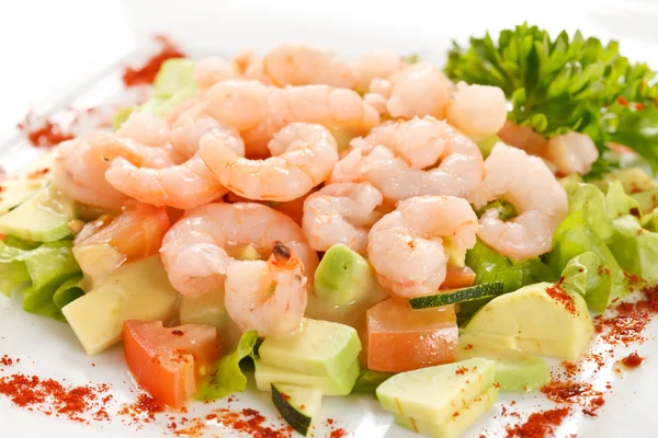 stock image Salad with shrimps