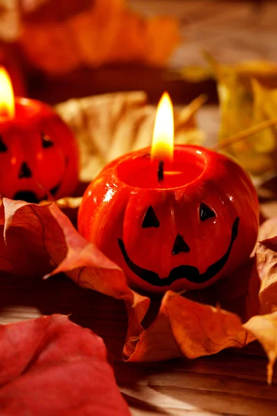 Halloween pompoenen — Stockfoto